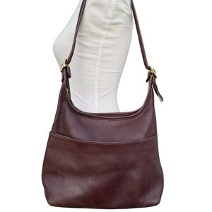 Vintage Coach Legacy Hobo Shoulder Bag Purse #9058 Leather Mahogany Hangtag
